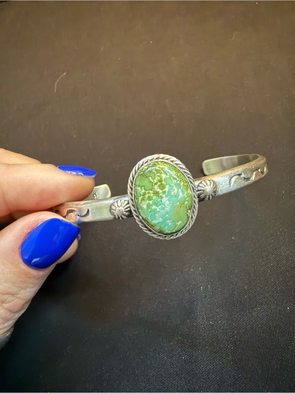 Native handmade Sonoran gold cuff